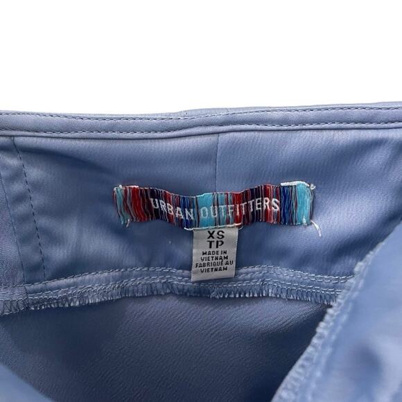 Urban Outfitters Silky Blue Lace Trim Mini Slip Dress - Picture 8 of 8